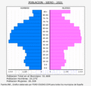 Siero - Pirámide de población grupos quinquenales - Censo 2021